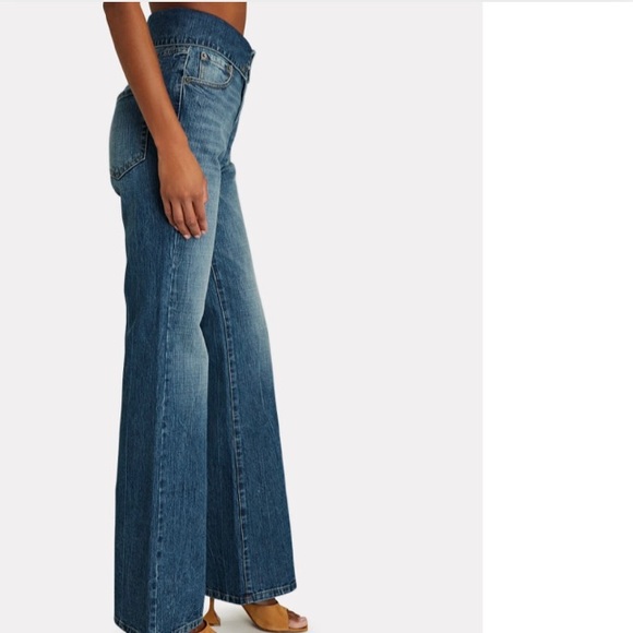 SER.O.YA Valerie Foldover Wild leg Jeans 24 - Picture 6 of 12